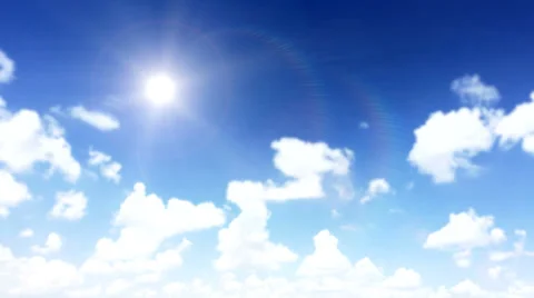 Sunny sky with clouds background 1 Stock Footage 39342248