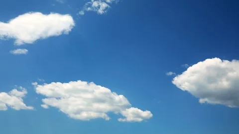 Sunny sky with clouds time lapse background Stock Footage 122707946