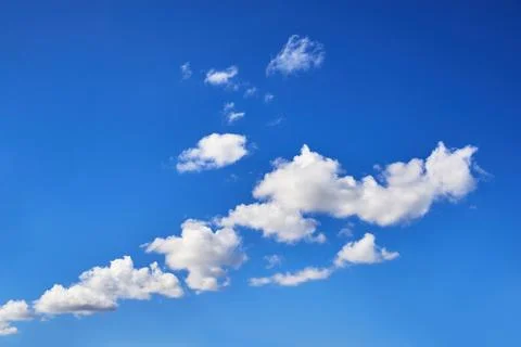 Sunny sky. Cloudscape Background. Close up of clouds Stock Photos