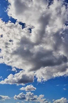 Sunny sky. Cloudscape Background. Close up of clouds Stock Photos