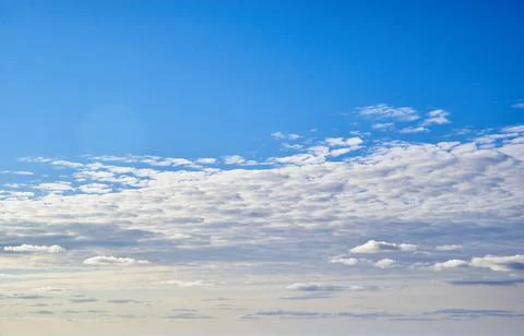 Sunny sky. Cloudscape Background. Close up of clouds Stock Photos