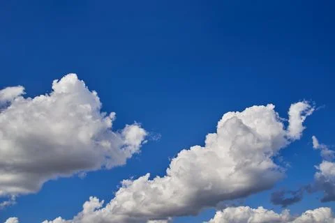 Sunny sky. Cloudscape Background. Close up of clouds Stock Photos