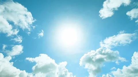 Sunny sky Видео 22520306