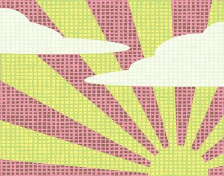 Sunny sky Stock Illustration