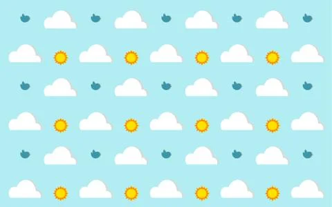 SUNNY SKY Stock Illustration