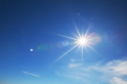 Sunny sky Stock Photos