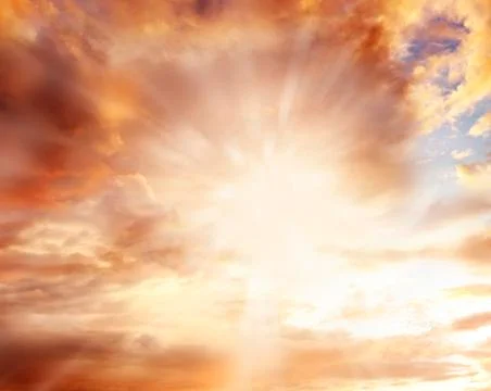 Sunny sky Stock Photos