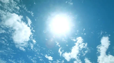 Sunny sky time lapse Stockbeeldmateriaal 22520495
