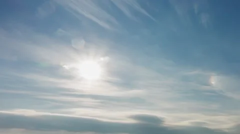 Sunny Sky Time Lapse Stock Footage 47112277