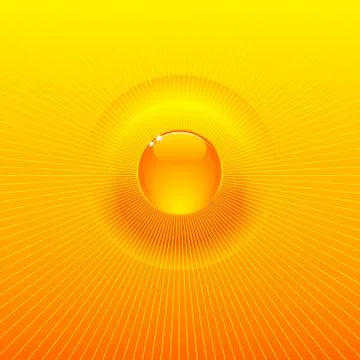 Sunny solar radiating background Stock Illustration