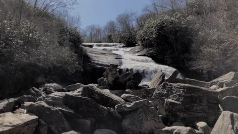 Sunny spring day at the falls Stock Footage 89700924