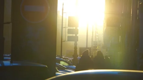 Sunny street 库存影片 106097034