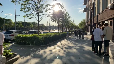 Sunny summer Moscow Stock Footage 176300830