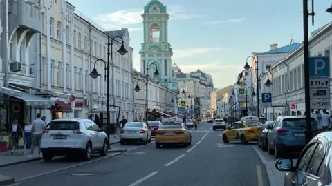 Sunny summer Moscow Stock Footage 176354599