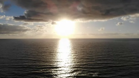 Sunny sunset Stock Footage 88239770