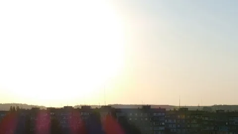 Sunny sunset Stock Footage 90485426