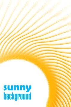 Sunny template Illustrazione stock