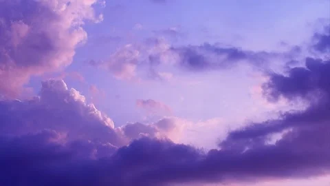 Sunny timelaps Bright blue sky with white, fluffy clouds Stock Footage 324130852