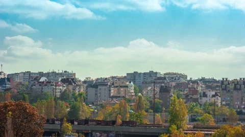 Sunny urban view Stock Footage 43957564