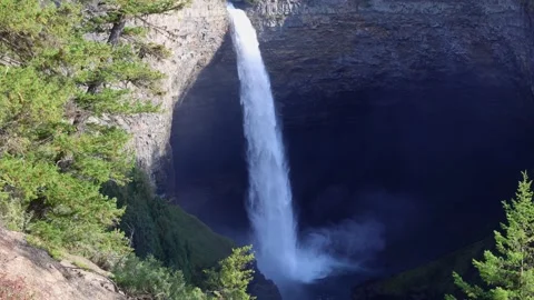 A sunny view of Helmcken Falls Stock Footage 251925958