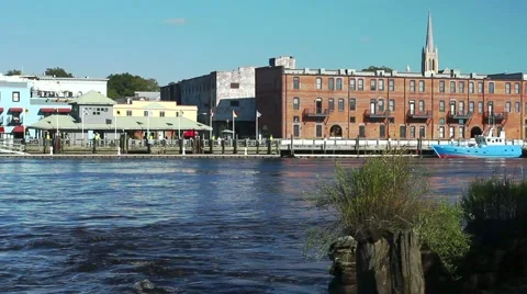 Sunny Waterfront Stock Footage 1094276