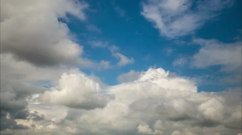 From sunny weather to storm clouds - time lapse 4k or HD Stock Footage 38022290