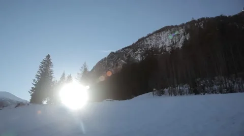 Sunny winter day Stock Footage 46127772