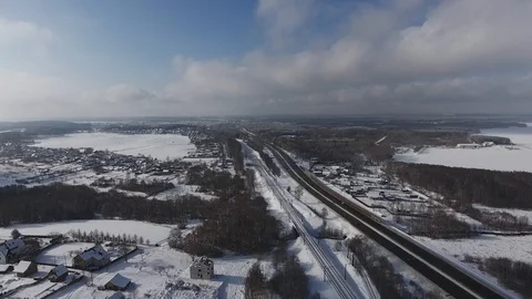 Sunny winter day Stock Footage 85704788