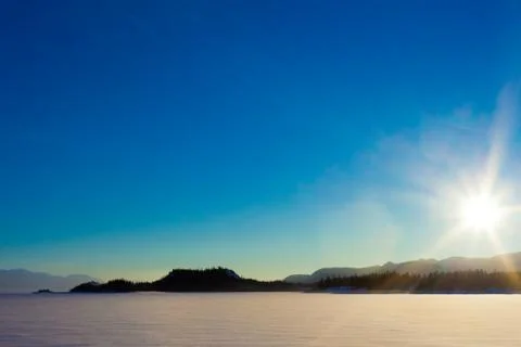Sunny winterday Stock Photos