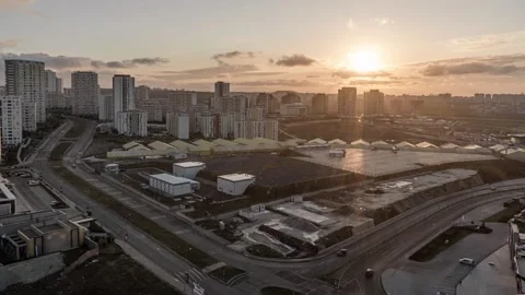 Sunraise low angle Stock Footage 131277920