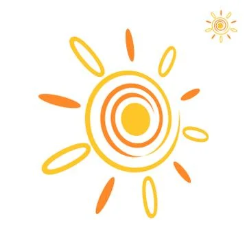 Sunray icon Stock Illustration