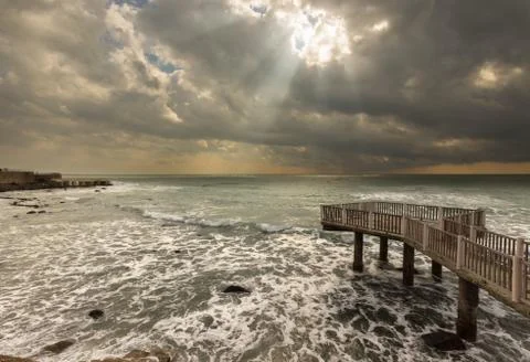 Sunray seascape 2 Stock Photos