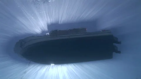 Sunrays and Boat Stock Footage 53306329