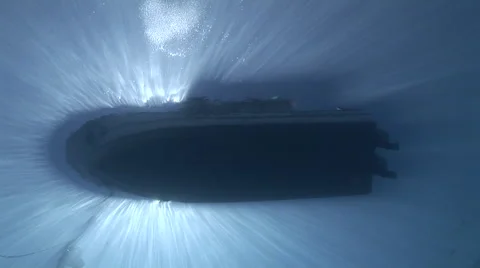 Sunrays and Boat Stock Footage 53308874