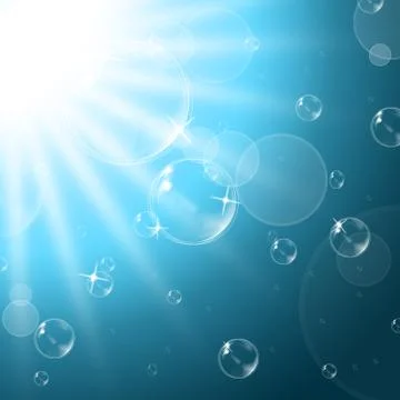 Sunrays background showing summer light and template 스톡 일러스트