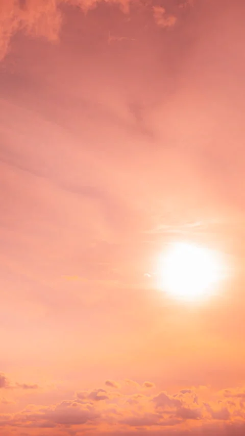 Sunrays In Dramatic Sky. Sunset Sky Natural Background. 4k Sunset Cloudy Sky Wi Stock Footage 341231512