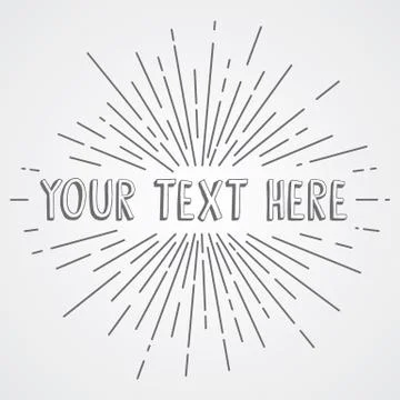 Sunrays greetings theme vector art illustration Stock Illustration