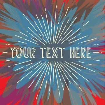 Sunrays greetings theme vector art illustration Stock Illustration