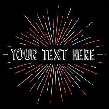 Sunrays greetings theme vector art illustration Stock Illustration