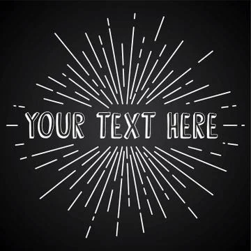 Sunrays greetings theme vector art illustration Stock Illustration