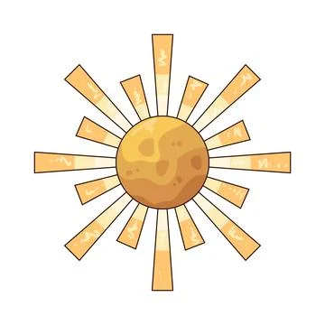 Sunrays illustration Stock Illustration