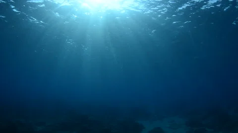 Sunrays in the Ocean 2 Stock Footage 64372908