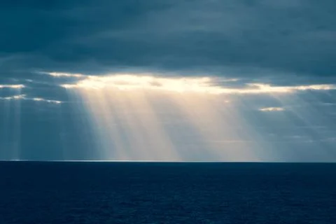 Sunrays over the Ocean Foto stock
