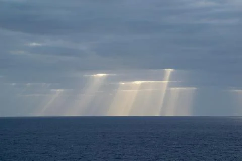 Sunrays over the Ocean Foto stock