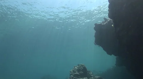 Sunrays on Reef Stock Footage 53308824