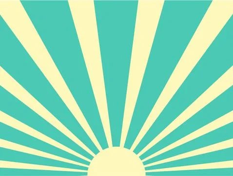 Sunrays retro vector Stock Illustration