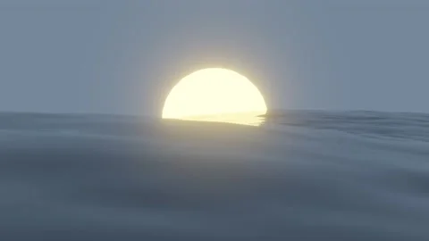 Sunrays Shining Through The Water's Surface. (Looping, High quality) Stock Footage 157255681