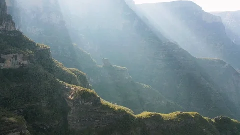 AS Sunrays in the Simien Mountains, Ethiopia Video stock 117359733