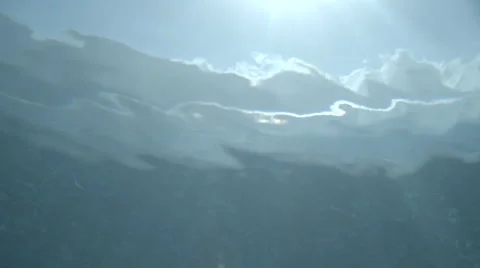 SUNRAYS UNDERWATER IN SLOW MOTION Stock Footage 68069327