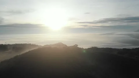 Sunrice from mountain Stock Footage 223229086